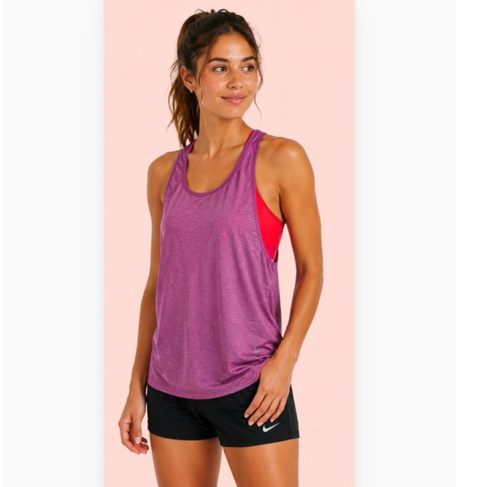 Nike freedom tank & Sports Bra Purple Tank Red Bra Combo Top Women’s M